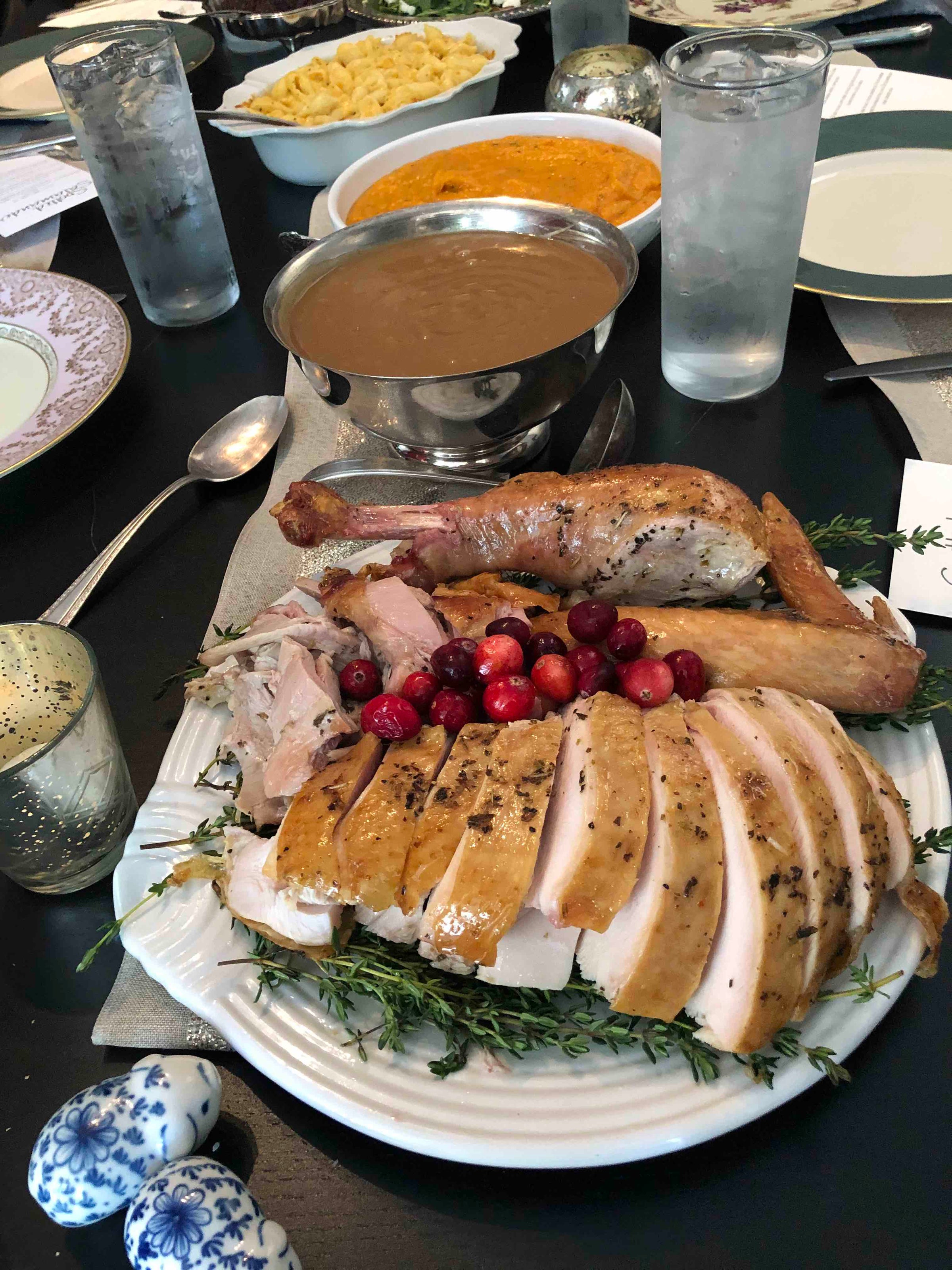 WIne Herb Brined Turkey-Whole,Carved Avg Pre Cooked Weight)